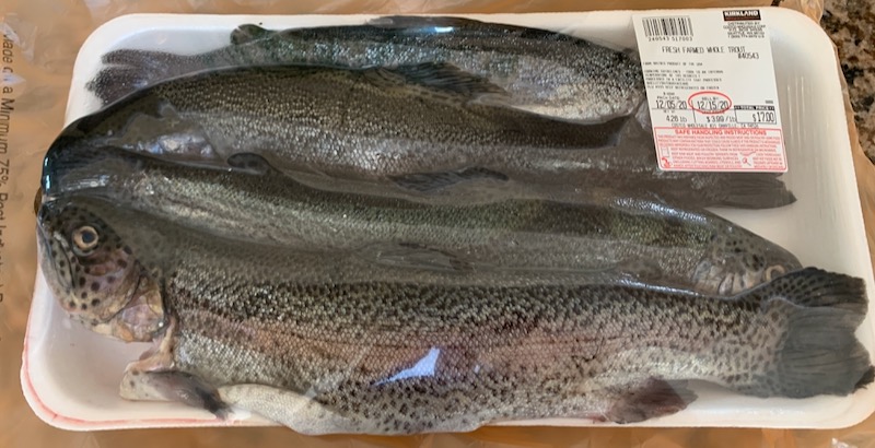 Whole trout from Costco
