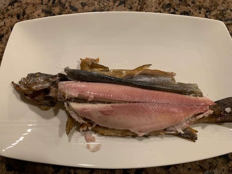 Smoked trout filet